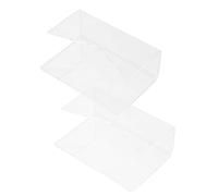 WRITWAA 2pcs Office Email Sorting Rack Acrylic Countertop Mail Organizer for Envelopes Document Folder Storage Shelf for Home Office Supplies