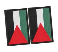 WRITWAA 2pcs Palestine Flag Embroidered Badge Accessories for Backpacks and Clothing Unique Armband Patch for Travel Parties and Everyday Wear Brooch