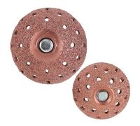 WRITWAA 2Pcs Pneumatic Tire Buffing Wheels with Tungsten Steel Alloy Grinding Heads 55Mm 42Mm, Flat Grinding Discs for Vehicle Tire Repair and Low Speed Buffer Machine