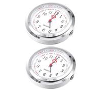 WRITWAA 2pcs Pocket Watch Dial Nurse Watch Lapel Pin with DIY Quartz Dial Suitable for Medical Staff Daily Use Random Style