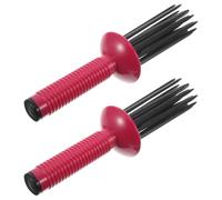 WRITWAA 2pcs Portable Hair Curling Comb Anti-slip Design for Travel, Plastic Air Volume Comb Enhancing Hair Fullness and Creating Voluminous Curls, Lightweight and Fashionable Styling Tool
