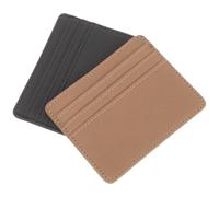 WRITWAA 2pcs Pu Leather Card Sleeves Lightweight Multi-Functional Bank Card Protector Covers for Doctors and Nurses with Anti-Magnetic Feature, for Everyday Use