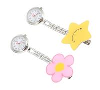 WRITWAA 2pcs Quality Material Nurse Fob Watch Digital Student Nurse Gifts Luminous Feature