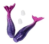 WRITWAA 2pcs Refillable Empty Eyeliner Tubes Adorable Mermaid Design for Cosmetics Durable Packing for Eyelash and Nail Oil Lightweight Makeup Containers for Artists and Beginners