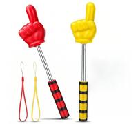 WRITWAA 2pcs Retractable Teacher Pointer with Soft Grip, Telescoping Finger Pointer Stick for Classroom, Kids Reading, School Activities, And Home