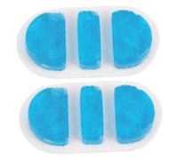 WRITWAA 2pcs Reusable TPU Gel Ice Packs for Nose Therapy Flexible Cold Compress Pads for Nosebleeds and Cooling Relief Portable Medical Cooling Pads for Discomfort Blue