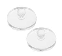 WRITWAA 2pcs round Plastic Powder Pressing Tool Eyeshadow Stamp Restoring Stamper for DIY Eyeshadow Makeup Blusher