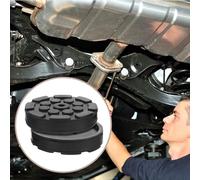 WRITWAA 2pcs Rubber Lift Pad for Car Jack Adapter, round Shape, Black Colour, Sturdy Non-deforming Material with Improved Safety for Lifting Equipment
