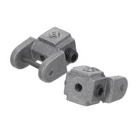 WRITWAA 2pcs Scroll Saw Blades Holders Conversion Kit Pin-Less Metal Clamp Adapter with Threaded Insert for Upper Lower Blades Woodworking Accessory for Professional and DIY Projects