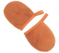 WRITWAA 2pcs Self Tanning Mitt Tanning Apply Tool Plush Material Brown Color Luxurious Massage Experience Even Coverage for Sun Cream Application
