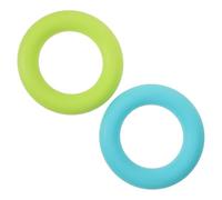 WRITWAA 2pcs Silicone Bobbin Case Set with Rubber Ring, Bobbin Holder Organizer for Sewing Accessories, Green and Light Blue, Suitable for Embroidery and Sewing Machine Storage