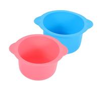 WRITWAA 2pcs Silicone Wax Bowl Wax Warmer Liner Heat Resistant Non Stick Melt Warmer Hair Removal Tool