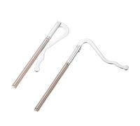 WRITWAA 2Pcs Silver Alloy Spring Money Clips, Lightweight Easy to Carry Cash Holder for Banknotes and Credit Cards, Minimalist Wallet Accessory for Everyday Use