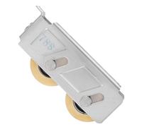 WRITWAA 2pcs Sliding Door Rollers Replacement with Bearing Double Copper Wheel and Stainless Steel Shell, Groove Design for Patio and Closet Doors, Easy Installation and Effective