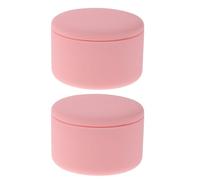 WRITWAA 2pcs Small Travel containers: 60ml Portable Silicone Travel Size Containers for Skincare - Leak Proof Makeup Organizer Toiletry Bottles for Creams