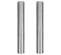 WRITWAA 2pcs Stainless Steel Birth Certificate Tube Holder with Anti-fold Protection, Cylindrical Document Container for Awards and Certificates, Versatile Document Storage Tube