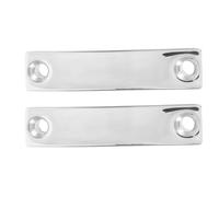 WRITWAA 2pcs Stainless Steel Webbing End Fitting 25mm Two Hole Strap Plate | Marine Hardware for Tiedown Straps, Silver Finish, Deck Mounting Plate, Reliable Support for Webbing