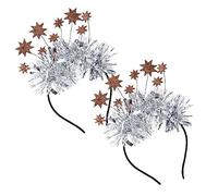 WRITWAA 2pcs Star Headband for Parties and Cosplay Hoops for Women Lovely Headdress Decor for Festivals and Special Occasions