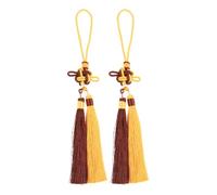 WRITWAA 2pcs Tai Chi Sword Tassel - Wushu Performance Sword Accessory - Decorative Jian Tassel - Replacement Chinese Cord for Kung Fu Practice Oriental Props