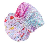 WRITWAA 2Pcs Unicorn Bonnet Shower Caps Sleeping Hats for Durable Nightwear for Hair Protection and Comfortable Use