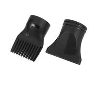 WRITWAA 2Pcs Universal Hair Dryer Nozzle Attachment Set with Flat and Comb Vent Hair Brush Design, Plastic Salon Styling Diffuser and Dryer Comb for Professional Hairdressing