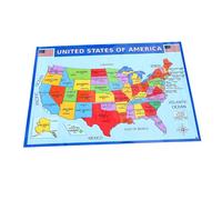 WRITWAA 2pcs Usa Map Wall Posters Geography for Classroom and Home Education Clear Printing with States and Rivers for Students and Geography Enthusiasts