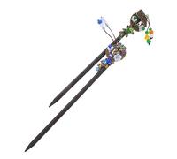WRITWAA 2pcs Vintage Hair Chopsticks with Tassel Elegant Chinese Style Hair Bun Sticks for Women for Retro Hairstyles for Festivals and Special Occasions