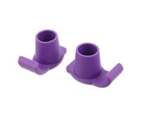WRITWAA 2pcs Walker Glides Ski Pads Nonstick Nylon TPR Feet Covers for Walker and Crutch, Ice and Snow, Purple, for Seniors and Disabled