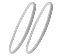 WRITWAA 2pcs Wheelchair Solid Pu Tires Replacement Elastic Flat Front and Rear Wheels for Wheelchair X Tire Accessories