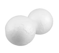 WRITWAA 2pcs White Polystyrene Craft Balls Foam Spheres for DIY Globe Making Easy to Color and Mark Smooth Surface for School Projects Home Decorations Educational Arts Supplies