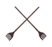 WRITWAA 2PCS Wood Back Scratcher with Long Handle - 18.3" Back Scratcher for Hard-to-Reach Itches and Getting Deep Soothing Scratching for Women Men Elderly