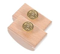 WRITWAA 2pcs Wood Rocker Ink Blotter Absorbs Excess Ink Quick Drying Tool for Fountain Pens Sturdy Ink-Absorbent Writing Accessory for Students and Calligraphers