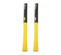 WRITWAA 2pcs Yellow Replacement Hammer Handles with Reinforced Solid Ppr Material, Non-Slip Shockproof Grip for Outdoor Pick Hoe and Yard Work Tool Handle