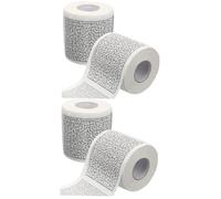 WRITWAA 2sets 2 Rolls Printed Toilet Paper Bathroom Tissue with Unique Design for Home Hotel Public Use Versatile Handkerchief Napkin Alternative 2rolls*2