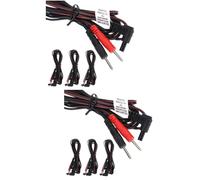 WRITWAA 2sets 4pcs Lead Wires for Therapy Machine Durable Pin Connect Cables High Grade Compatible with Therapeutic Devices Portable Easy to Install 4pcs*2