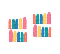 WRITWAA 2sets 50pcs Rubber Finger Protectors Nonslip Covers Durable Hot Glue Finger Tips for Sorting Tasks Elastic Design Assorted Safe and Wear Resistant Rubber Material Random 50pcs*2