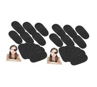 WRITWAA 2sets Lazy Eye Glasses Patches for Amblyopia Treatment Reusable Non Woven Eye Patches for Left Comfortable and Lightweight for Home and Travel Use 12pcs*2
