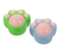 WRITWAA 2sets Rotatable Claw Shape Catnip Ball for Cats Green Blue Edible Licking Treats for Oral Health Breath Freshening Stress Relief and Interactive Play for Kittens and Adult Cats