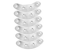WRITWAA 3 Pairs Metal Heel Plates Shoe Heel Tap Pads for Men with Easy DIY Installation Precision Fit Wear Sole Repair Kit for Outdoor Hiking and Shoe Stability