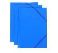 WRITWAA 3 Pcs Expanding File Folder Set with Elastic Band Design, Foldable Plastic Document Organiser for Important Document Storage, Space Saving Office Work and Meeting Notes Folder