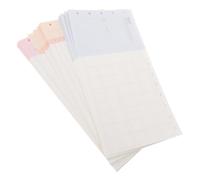 WRITWAA 3 Sets M5 Tri-fold Planner Refills with 5-hole Loose Leaf Paper, 120gsm Smooth Surface Prevent Bleed, Compact A6 Daily and Monthly Planning Inserts for Organizers