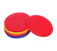 WRITWAA 30 Pcs Carpet Marker Strip Circular Rug Sticker for Teaching Classroom Use Assorted Color Easy to Apply Vacuumable Nylon Polyester Material Random Color