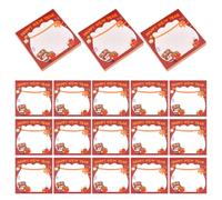 WRITWAA 30 Sets Red Happy New Year Sticky Memo Pads with Cartoon Pattern, 3x3 Inch Paper Notepads for Efficient Notetaking and Portable Use, for School or Wherever You Go the 2026