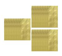 WRITWAA 30 Sheets Golden PVC Adhesive Wax Seal Stickers with Rose Pattern Design, Strong Sticky Force and Easy to Peel, for Envelope and Invitation Envelope Decor