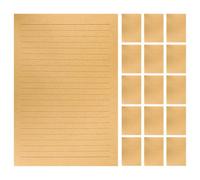 WRITWAA 300 Sheet Vintage Lined Kraft Letter Paper Set with Sturdy Retro Writing Sheets for Writing Letters and Cards, A5 Size with Elegant Nostalgic Flair for Parties and Office Use