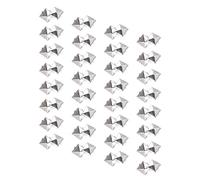 WRITWAA 300pcs 10mm Square Silver Metal Pyramid Rivets for Leathercraft, Decorative Jacket Spikes, Small DIY Punk Studs for Clothing, Bags, Shoes Crafting