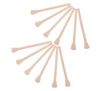 WRITWAA 300pcs Double Ended Wooden Mixing Sticks for Small Batch Paint Mixtures and Resin Smooth Stirring, Reusable Wood Mix Stirrers for Modelling and Craft Projects in Khaki