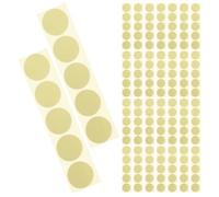 WRITWAA 300pcs Gold Round Gear-Shaped Self-Adhesive Labels 50x50mm for Scrapbooking, Organizing, Food Containers, and Price Tagging - Office and Craft Stickers Set