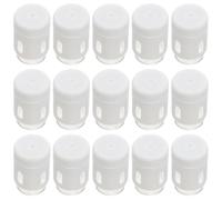 WRITWAA 30pcs 5ml Glass Vials with Leakproof Caps and Plastic Stoppers Small Reusable Sample Bottles for Liquid and Lyophilized Powder Storage, for Lab Processes and Safe Transport
