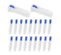 WRITWAA 30pcs Adjustable Water Flow Control Switch - Plastic Tube Roller Clamp Regulator, Flow Rate Limiter for Industrial and Lab Fluid Control, for 2-4mm Tube